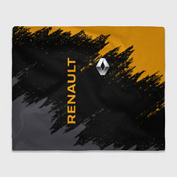Плед флисовый RENAULT БРЫЗГИ КРАСОК РЕНО, цвет: 3D-велсофт