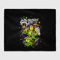Плед флисовый Battletoads - Боевые Жабы, цвет: 3D-велсофт