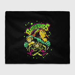 Плед флисовый Battletoads Боевые Жабы, цвет: 3D-велсофт