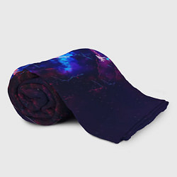Плед флисовый Ято космический Бездомный Бог, цвет: 3D-велсофт — фото 2