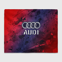 Плед флисовый AUDI Audi Краски, цвет: 3D-велсофт