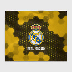 Плед флисовый РЕАЛ МАДРИД Real Madrid Графика, цвет: 3D-велсофт