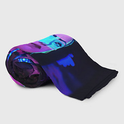Плед флисовый Джинкс Паудер неон, цвет: 3D-велсофт — фото 2