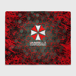 Плед флисовый Umbrella Corporation соты, цвет: 3D-велсофт