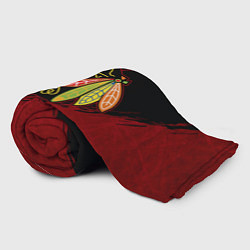 Плед флисовый Chicago Blackhawks, Чикаго Блэкхокс, цвет: 3D-велсофт — фото 2