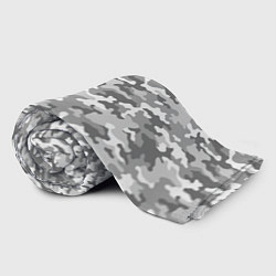 Плед флисовый Серый Военный Камуфляж, цвет: 3D-велсофт — фото 2