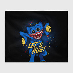 Плед флисовый Хагги Вагги - Lets Hug! Poppy Playtime, цвет: 3D-велсофт
