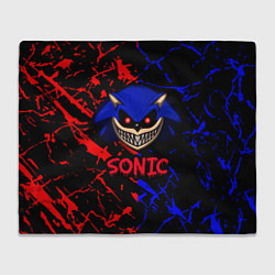 Плед флисовый SONIC EXE DARK SONIC, цвет: 3D-велсофт