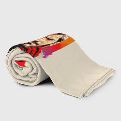 Плед флисовый Босс с повязкой, цвет: 3D-велсофт — фото 2
