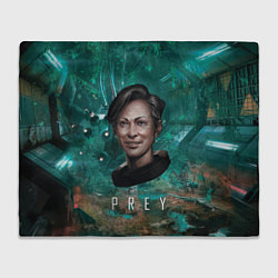Плед флисовый Prey Woman horror, цвет: 3D-велсофт