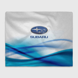 Плед флисовый Subaru Спорт текстура, цвет: 3D-велсофт