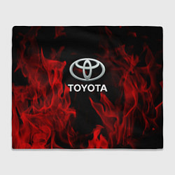 Плед флисовый Toyota Red Fire, цвет: 3D-велсофт