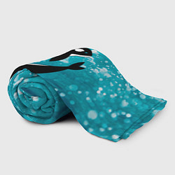 Плед флисовый Кит косатка в океане, цвет: 3D-велсофт — фото 2