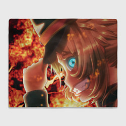 Плед флисовый Saga of Tanya the Evil Военная хроника маленькой д, цвет: 3D-велсофт