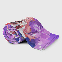 Плед флисовый Yae Miko Genshin Impact, цвет: 3D-велсофт — фото 2