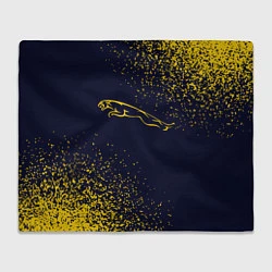 Плед флисовый ЯГУАР - Контур - Арт, цвет: 3D-велсофт