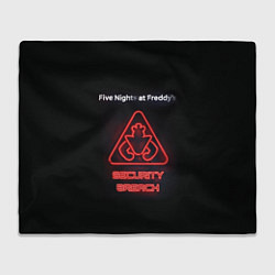 Плед флисовый Five Nights at Freddys: Security Breach logo, цвет: 3D-велсофт