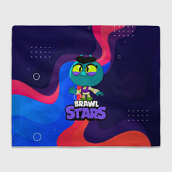 Плед флисовый Eve BrawlStars ЕВА, цвет: 3D-велсофт