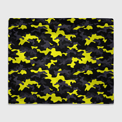 Плед флисовый Black Camo, цвет: 3D-велсофт