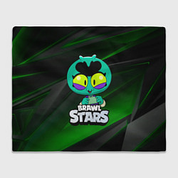 Плед флисовый Brawl Stars green Eve, цвет: 3D-велсофт