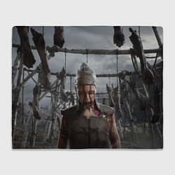 Плед флисовый Сенуа Hellblade 2, цвет: 3D-велсофт