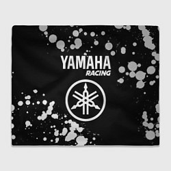 Плед флисовый YAMAHA Racing Краска, цвет: 3D-велсофт
