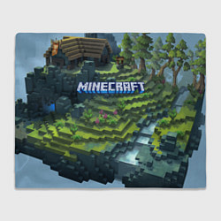 Плед флисовый Minecraft Video game Landscape, цвет: 3D-велсофт