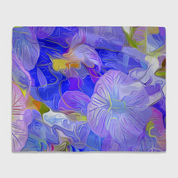 Плед флисовый Fashion flowers pattern, цвет: 3D-велсофт