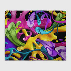 Плед флисовый Пляжный паттерн Summer, цвет: 3D-велсофт