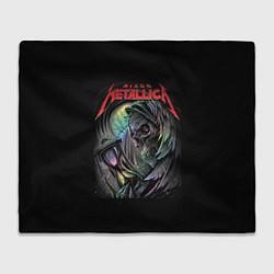 Плед флисовый NIXON METALLICA, цвет: 3D-велсофт