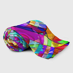 Плед флисовый Геометрический паттерн Абстракция, цвет: 3D-велсофт — фото 2