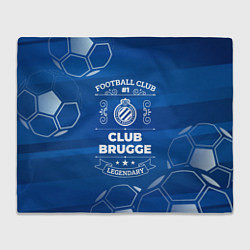 Плед флисовый Club Brugge FC 1, цвет: 3D-велсофт