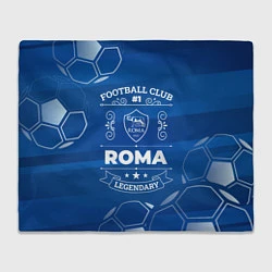 Плед флисовый Roma FC 1, цвет: 3D-велсофт
