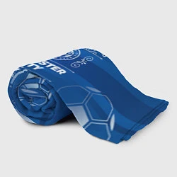 Плед флисовый Leicester City FC 1, цвет: 3D-велсофт — фото 2