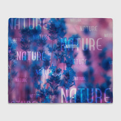 Плед флисовый Nature - надписи, цвет: 3D-велсофт