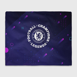 Плед флисовый Chelsea Легенды Чемпионы, цвет: 3D-велсофт