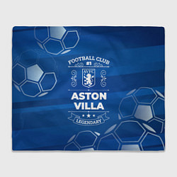 Плед флисовый Aston Villa FC 1, цвет: 3D-велсофт