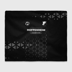 Плед флисовый Hoffenheim Форма Champions, цвет: 3D-велсофт