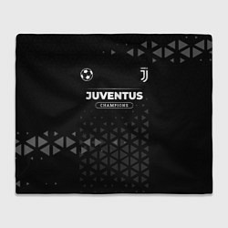 Плед флисовый Juventus Форма Champions, цвет: 3D-велсофт