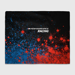Плед флисовый БМВ Racing - Краска, цвет: 3D-велсофт