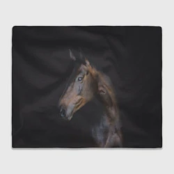 Плед флисовый Лошадь Благородство, цвет: 3D-велсофт