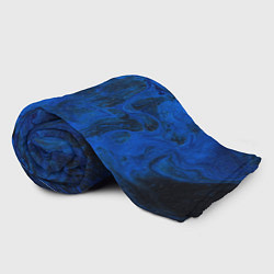 Плед флисовый Синий абстрактный дым, цвет: 3D-велсофт — фото 2