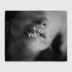 Плед флисовый Kiss- me, цвет: 3D-велсофт