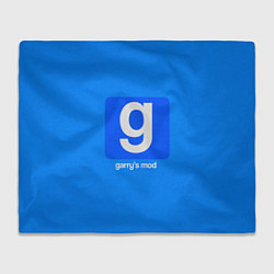 Плед флисовый Garrys Mod логотип, цвет: 3D-велсофт