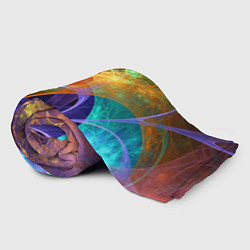 Плед флисовый Растительный абстрактный паттерн Лето Floral Abstr, цвет: 3D-велсофт — фото 2