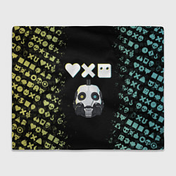 Плед флисовый Love, Death and Robots Pattern, цвет: 3D-велсофт