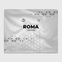 Плед флисовый Roma Champions Униформа, цвет: 3D-велсофт