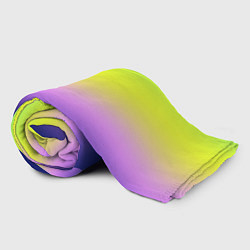 Плед флисовый Разноцветный размытый фон градиент, цвет: 3D-велсофт — фото 2
