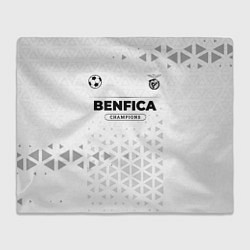 Плед флисовый Benfica Champions Униформа, цвет: 3D-велсофт