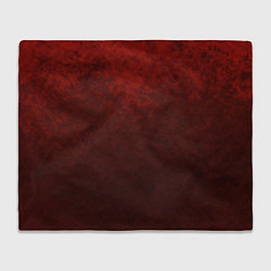 Плед флисовый Мраморный красно-черный градиент, цвет: 3D-велсофт
